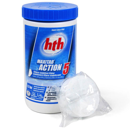 hth MaxiTab ACTION 5 200g Multifunktionstabletten 1,2 kg